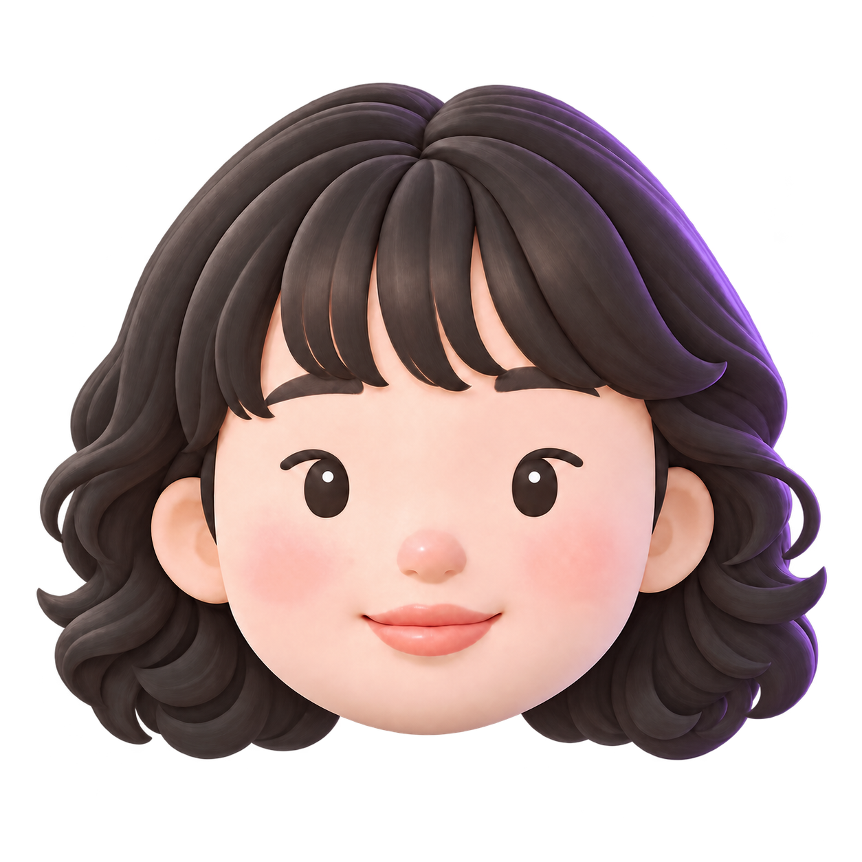 마우스를 바라보는 김정인 포트폴리오 3D 얼굴 캐릭터